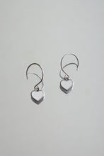 Load image into Gallery viewer, Hanging Heart Hoops