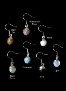 Faceted Stone Earrings
