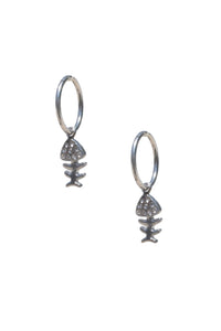 Crystal Fish Hoops
