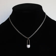 Load image into Gallery viewer, Crystal Safety Pin Chain ✷
