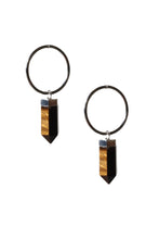 Load image into Gallery viewer, Tiger Eye Hoops
