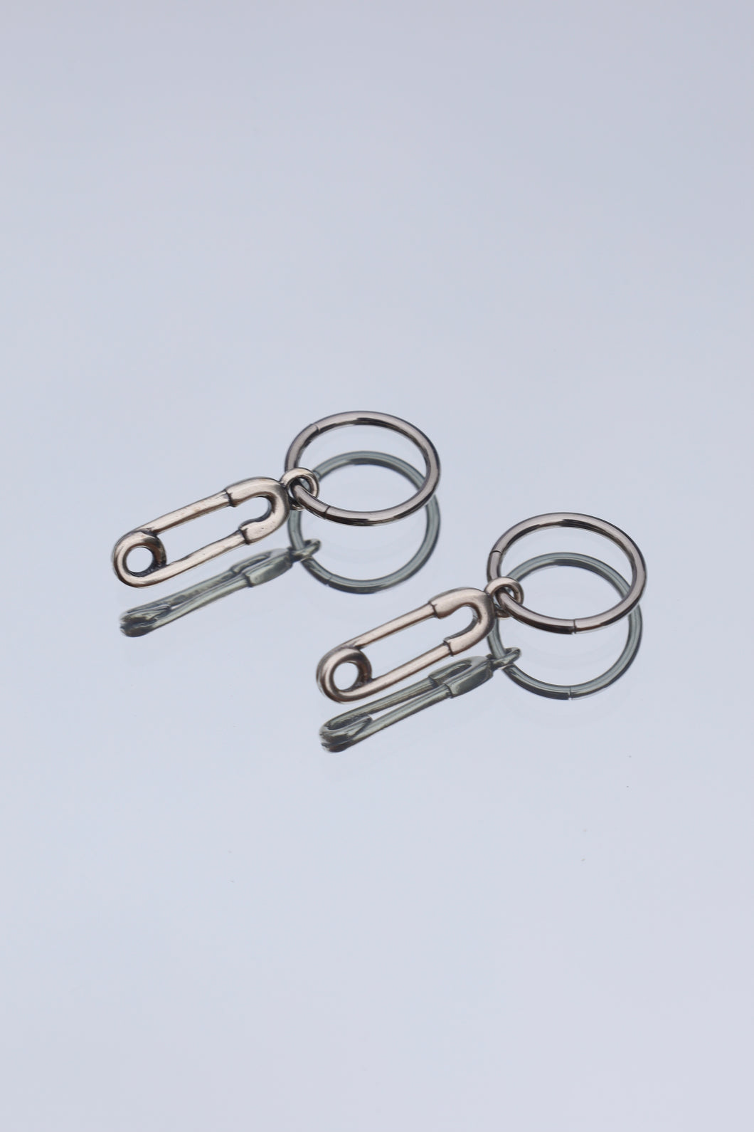 Baby Safety Pin Hoops