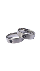 Sun and Moon Ring Set