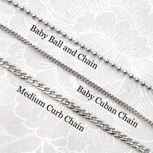 Crystal Yin Yang Chain