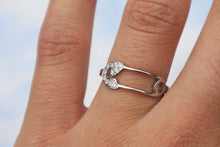 Load image into Gallery viewer, Crystal Safety Pin Ring
