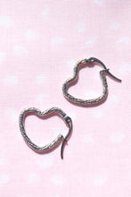 Load image into Gallery viewer, Twisted Heart Hoops
